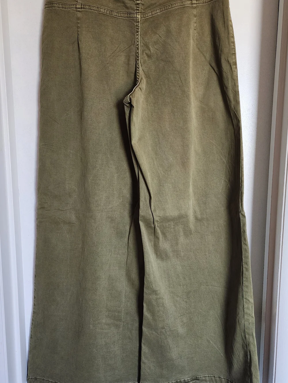 Pilcro Wide-leg Olive Green Pants Size 29